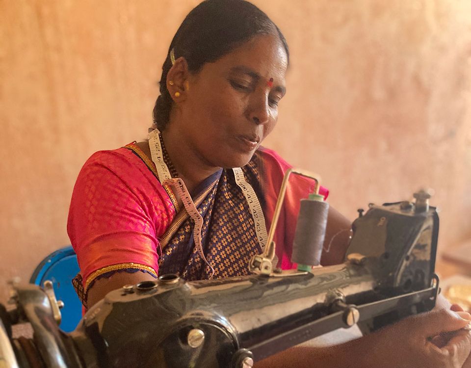 woman sowing