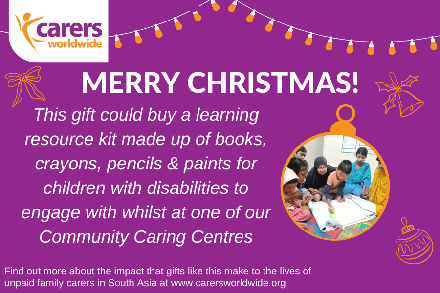  Carers Worldwide sample gift card